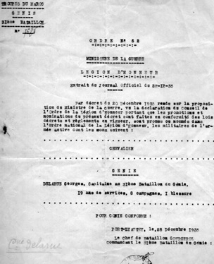 28 d&eacute;cembre 1935 
D&eacute;cret nommant Officier de la l&eacute;gion d'honneur